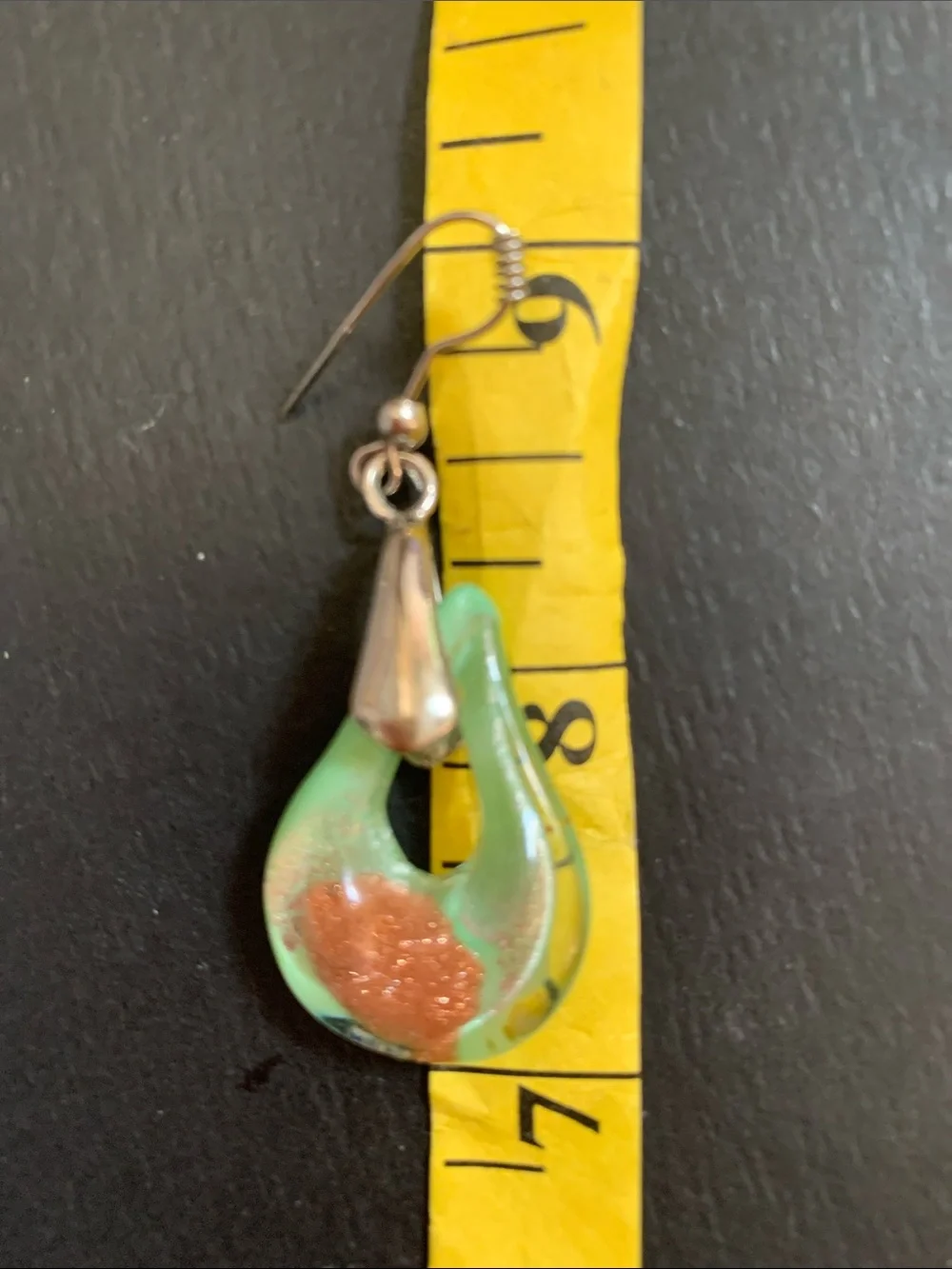 Made in Italy Sterling Silver Murano Glass Teardrop Necklace & Earring Set